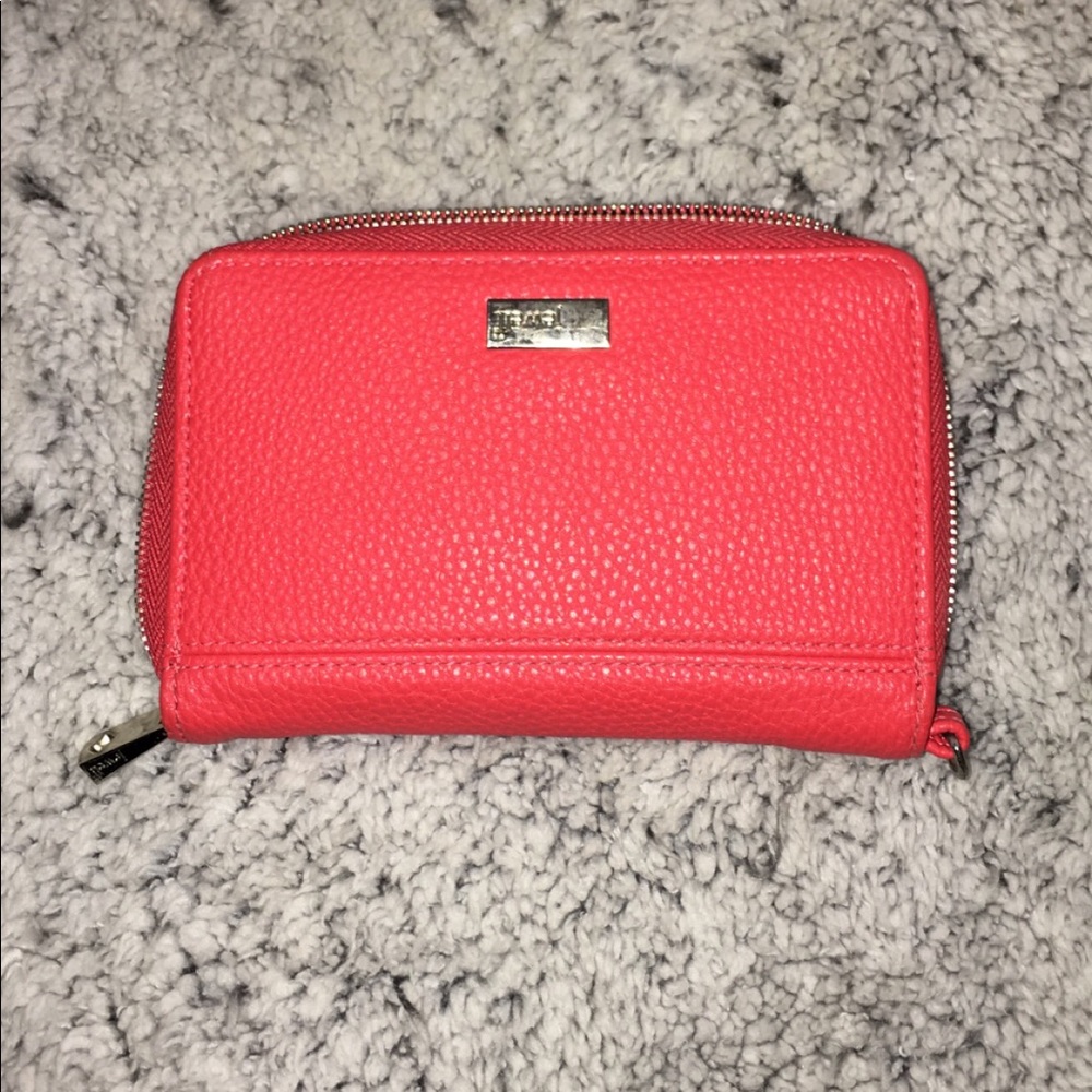 Coral Leather Wallet